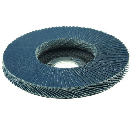 Weiler 4-1/2" Big Cat Abrasive Flap Disc, Flat (TY27), 80Z, 7/8" 50805
